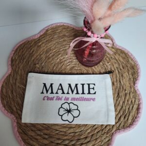 Pochette personnalisée « Mamie, c'est toi la meilleure » – Cadeau original pour mamie