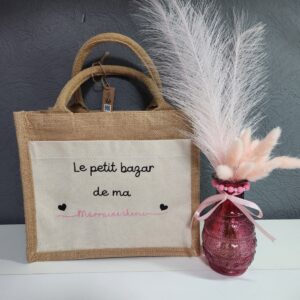 Cabas personnalisé marraine – Le petit bazar de ma marraine chérie
