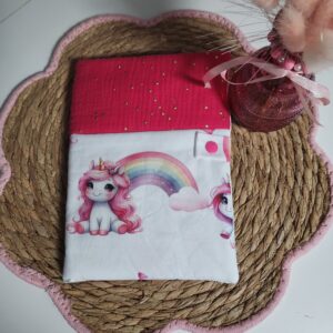 ProtĂšge carnet de santĂ© personnalisĂ© licorne â Cadeau de naissance bĂ©bĂ© avec prĂ©nom